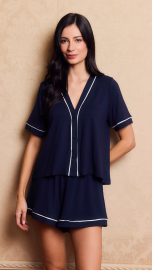 Short Doll Ana Luiza (Marinho Nautical)