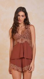 Short doll Cecília (Marrom Bicolor)