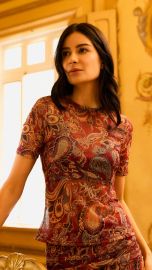 Blusa Eva (Boho Paisley Blue)