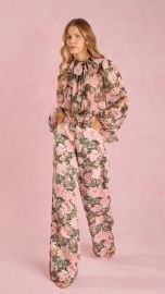 Calça Wide Leg Manuela (Floral Pérola)