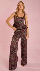 Calça Wide Leg Manuela (Floral Black)