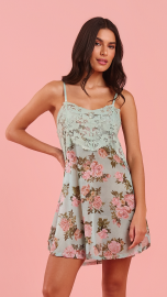 Camisola Básica (Floral Verde)