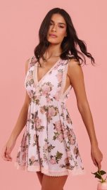 Camisola Helena Tule (Floral Rosa)