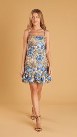 Vestido Maya (Estampado Azul)