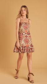 Vestido Maya (Estampado Vermelho)