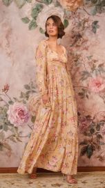 Vestido Constanza (Floral Dourado)