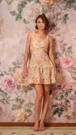Vestido Lais (Floral Dourado)