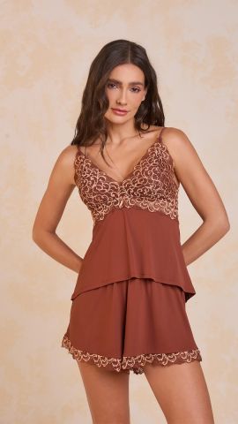 Short Doll Karen (Marrom Bicolor)