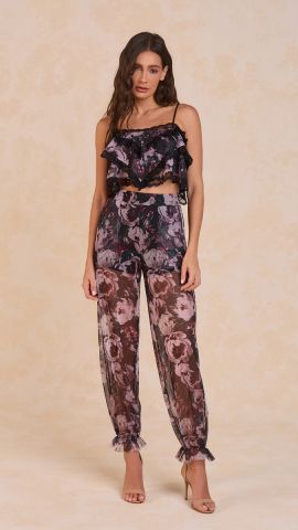 Calça Luce (Floral Preto)