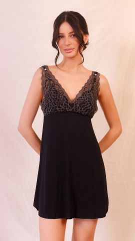 Camisola Ana Paula Bicolor (Preto)