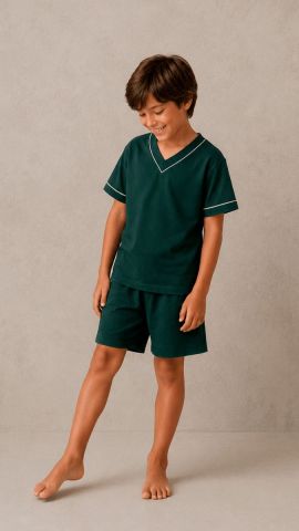 Pijama Infantil Matheus (Verde)