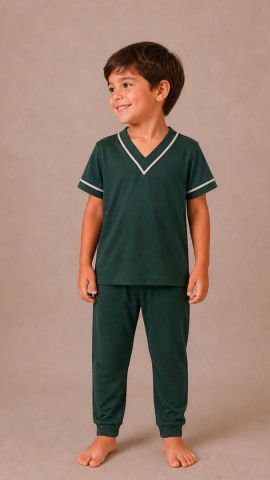 Pijama Infantil Moises (Verde)