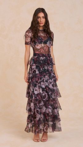 Saia Mia (Floral Preto)