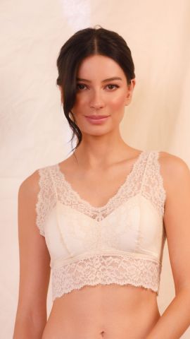 Top Diana Renda Chantilly (Off White)