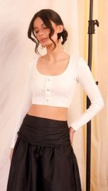 Cropped Clarisse (Off White)