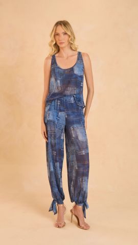 Calça Vitória (Estampa Jeans)