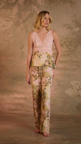 Pijama Ana Paula (Floral Monet Rosa)