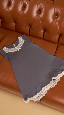 Camisola Larissa Infantil (Cinza Astro)