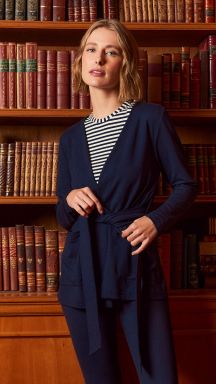 Cardigan Caetana (Azul Marinho)