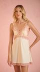 Camisola Juliana Renda bicolor (Marfim com rosa)