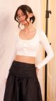 Cropped Clarisse (Off White)