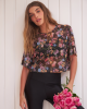 Blusa Elaine (Estampado Preto)