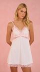 Camisola Juliana Renda bicolor (Rosa com branco)