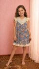 Camisola Infantil Ester (Floral Azul)
