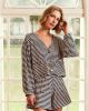 Cardigan Lana (Azul Listrado)