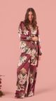 Pijama Adele Estampado (Floral Bordô)