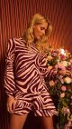 Vestido Beatriz (Zebra Rosa)