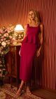 Vestido Emilia (Bordô)