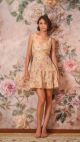 Vestido Lais (Floral Dourado)