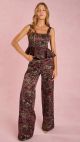 Calça Wide Leg Manuela (Floral Black)