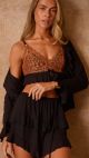 Conjunto Kátia (Preto com Conhaque)