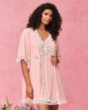 Conjunto Ame Cecília (Rosa com marfim)