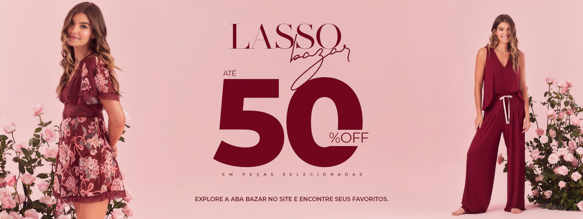 Bazar Lasso Até 50% off Lasso=